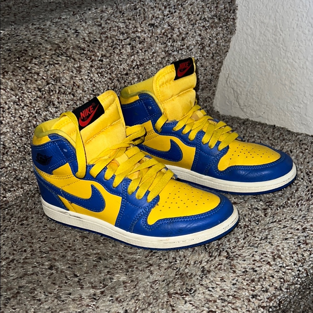 Jordan Kids Sneakers - Blue and Yellow